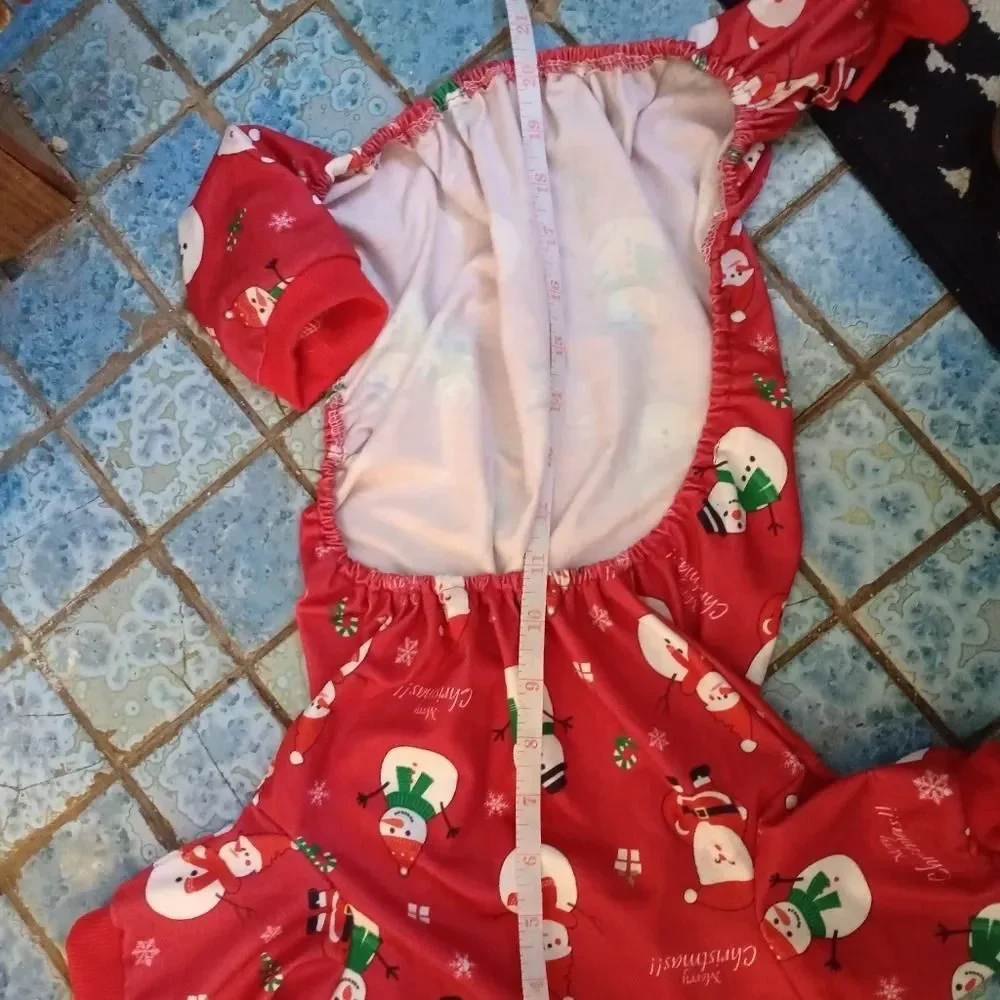 Christmas doggy outfit NWOT